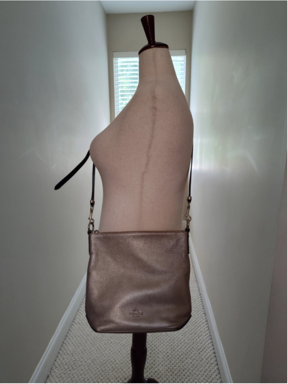 Women's Coach Metallic Gold Crossbody Bag One Size